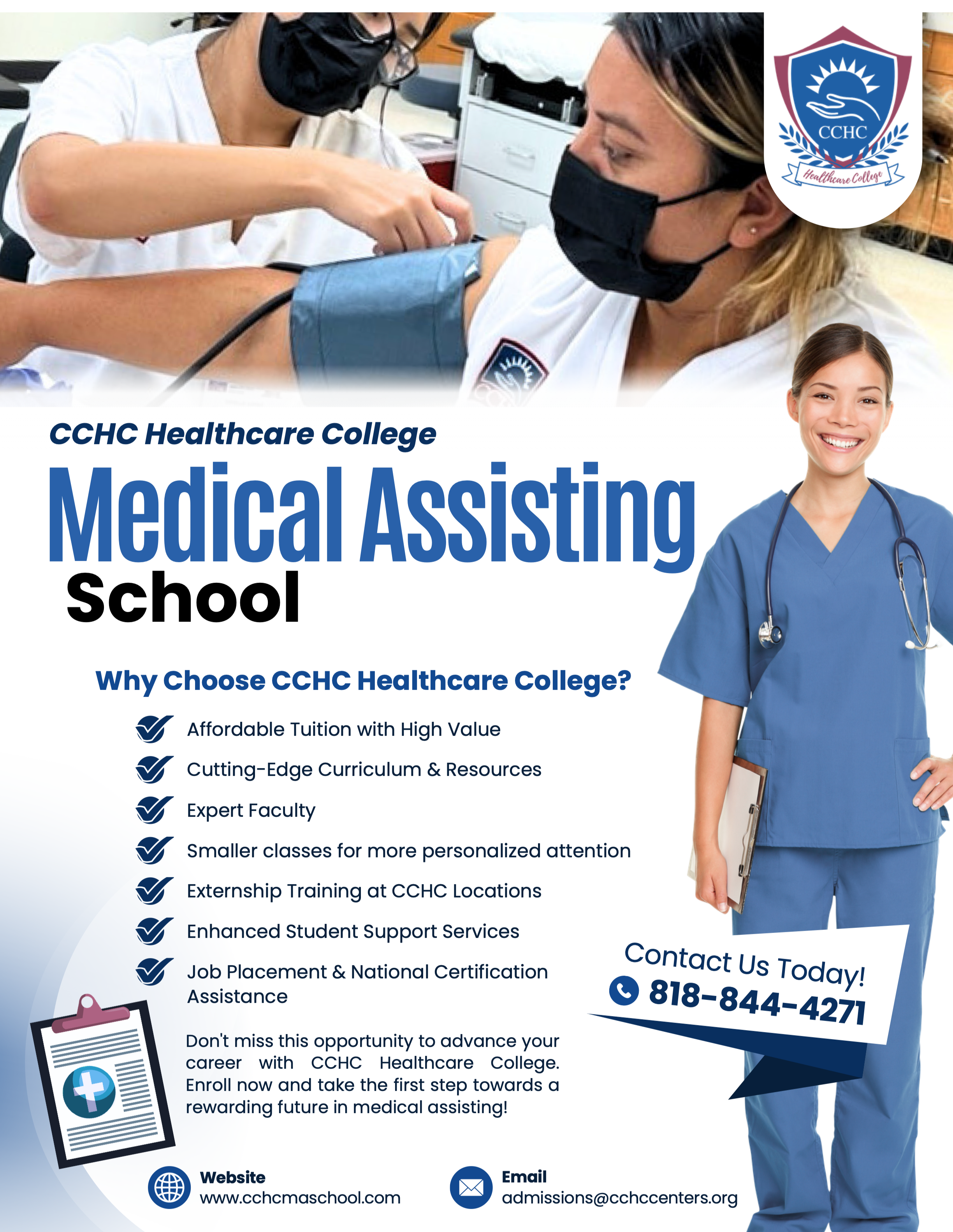 CCHC Healthcare College Flyer 2025